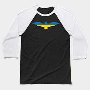 Ukrainian Bat Flag Baseball T-Shirt